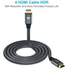 Twozoh 4k Hdmi kabelis, 3 metrai, didelės spartos 18gbps Hdmi į Hdmi kabelis, pintas Hdmi 2.0 kabelis, suderinamas su Ps5, Ps3, Ps4, Pc, projektoriumi, Hdtv, XBOX