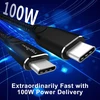 Twozoh 4k usb c kabelis 100 W 4,5 m 2 vnt. pakuotė („viskas viename“), usb 3.2 gen 2 x 2 20 gbps duomenų perdavimas pd greitas įkrovimas usb c 3.1 type c kabelis, 4k @ 60 hz vaizdo monitoriaus kabelis