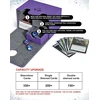 Uaono dėžutė kortoms magic the gathering, kortų dėžutė su kubo dėklu daugiau nei 200 kortų, aukščiausios kokybės magnetinė kortų dėžutė, suderinama su mtg commander (violetinė)