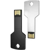 Uflatek 16 Gb Usb raktas, atmintinė Usb 2.0, 2 vnt., juoda sidabrinė metalinė atmintinė, atspari vandeniui, raktas, duomenų saugykla, dovana
