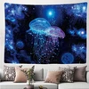 Ulticool - psichodelinis medūzos gamtos gyvūnai - gobelenas - 200 x 150 cm - didelis gobelenas - plakatas - drobės paveikslas - priedai miegamajam svetainei vaikų kambariui