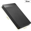 Unionsine išorinis kietasis diskas 2tb itin plonas nešiojamas 2,5 colio usb 3.0 sata kietojo disko saugykla, skirta pc, mac, tv wii u, XBOX, ps4, (juodas) hd2510