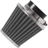 Universali Evermotor universalus dvigubo sluoksnio plieno oro filtras 52 mm 53 mm 54 mm motociklui motoroleriui atv mopedui