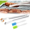 Universalios bbq dešrelių sukimo replės, besisukančios kepsninės žnyplės su ratukais, kepsninių dešrelių vartymo žnyplės su nuimamu silikoniniu teptuku, dešrelių vartymo žnyplės vakarėliams, kepsninėms, stovyklavimui
