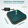 Uniweigh Skaitmeninės pašto svarstyklės siuntiniams, 86 lb/0,1 oz siuntų svarstyklės su sulaikymo ir taros funkcija, laiškų svarstyklės, sulankstomas laikiklis, siuntinių svarstyklės, Lcd ekranas, įskaitant baterijas ir Usb-c laidą