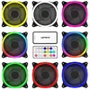 Uphere Rgb Led Kompiuterio Ventiliatorius 120mm su Valdikliu, 5 vnt.
