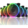 Uphere Rgb Led Kompiuterio Ventiliatorius 120mm su Valdikliu, 5 vnt.