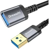 Usb 3.0 ilginamasis kabelis 1 m, 5 gbps type a male to female braided, suderinamas su usb klaviatūromis, pelėmis, XBOX, flash atmintinėmis, kietaisiais diskais, spausdintuvais ir kt.