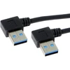 Usb 3.0 Kampinis Laidas (90° Dešinysis) - 20cm