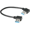 Usb 3.0 Kampinis Laidas (90° Dešinysis) - 20cm