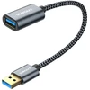 Usb 3.0 prailginimo laidas, 5 Gbps, 0.3 m, pilkas, 2 vnt.