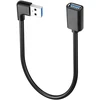 Usb 3.0 prailginimo laidas, 90 laipsnių kampu, 0.3m