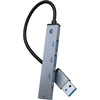 Usb 3.0 šakotuvas su 1 usb 3.0 prievadu ir 3 usb 2.0, itin plonas usb šakotuvas itin greitas itin plonas mini usb skirstytuvas, suderinamas su nešiojamuoju kompiuteriu, kompiuteriu, klaviatūra