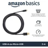 Usb A į Micro Usb 2.0 kabelių rinkinys, 5 vnt., 3m, juodi