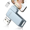 Usb atmintinė 512 gb, levida memory stick usb 3.0 nuotraukų atmintinė (mobili atmintis, besisukantis dizainas, automatinis atsarginis kopijavimas), skirta ios, telefonui, android mobiliajam telefonui, planšetiniam kompiuteriui, nešiojamam kompiuteriui ir