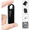 Usb atmintinė 64 gb usb 2.0 mini nešiojama usb atmintinė metalinė atmintinė vandeniui atspari atmintinė, skirta pc, nešiojamam kompiuteriui, planšetiniam kompiuteriui (pilka)
