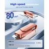 Usb atmintinė, skirta iphone 256 gb mfi sertifikuota 3 viename usb 3.0 lightning išorinė atmintis type c photostick atminties kortelė, skirta iphone/ipad/ios/android/mac/pc - išorinė atmintis (rožinė)