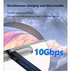 Usb-c 3.1 10gbps 100w Pd Greito Įkrovimo Kabelis 13cm