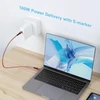 Usb-c 3.1 Gen 2 kabelis, 100w, 10gbps, 4k@60hz, 3m, raudonas