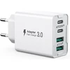 Usb C 40w, 4 prievadų įkrovimo stotelė su Usbc ir Usba, greitas blokas
