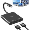 Usb-c į 2x Hdmi adapteris, 4k@60hz/30hz, išplėtimui
