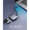Usb c į hdmi adapteris, viagkiki 3 viename type-c jungties multiport adapteris su 4k@30hz hdmi į usb c/usb 3.0 duomenų prievadą/100w pd įkrovimo prievadą, skirtas mac os, windows, chrome os ir kt.