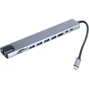 Usb-c šakotuvas su 4k hdmi ekranu, doko stotis, daugiafunkcinis multiport usb c šakotuvas pagamintas iš aliuminio lydinio su dideliu perdavimo greičiu nešiojamam kompiuteriui ir daugiau
