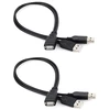 Usb Y tipo daliklis: 1 moteriškas į 2 vyriškus (įkrovimui)