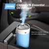 Uten drėkintuvas-difuzorius mini, usb ir įkraunama baterija su automatiniu išjungimu, 2 rūko režimai, naktinė lemputė miegamajam, automobiliui, augalui, biurui