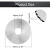 Utoolmart diskinis pjūklas 63mm x 16mm x 1.5mm greitapjovis plienas, griovelių pjūklas 72 dantys skirtas plienui, variui, metalui, plastikui, medžiui pjauti