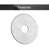 Utoolmart diskinis pjūklas 63mm x 16mm x 1.5mm greitapjovis plienas, griovelių pjūklas 72 dantys skirtas plienui, variui, metalui, plastikui, medžiui pjauti