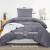 Utopia Bedding patalynės komplektas 135 x 200 cm, mikropluošto antklodės užvalkalas 135 x 200 cm + 1 pagalvės užvalkalas 80 x 80 cm, pilkas
