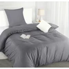 Utopia Bedding patalynės komplektas 135 x 200 cm, mikropluošto antklodės užvalkalas 135 x 200 cm + 1 pagalvės užvalkalas 80 x 80 cm, pilkas