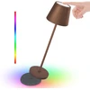 Uuffoo belaidė Led stalinė lempa, jutiklinė pritemdoma Led stalinė lempa 4000 K, pagaminta iš aliuminio, įkraunama 5000 Mah su kontaktine įkrovimo stotele 18 W, apsaugos klasė Ip54, naudojimui patalpose / lauke, aukštis 38 cm