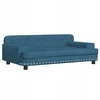 Vaikiška sofa, mėlyna, 90x53x30 cm, aksomas