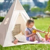 VAIKIŠKA TIPI PALAPINĖ KAMBARIUI RINKINYS VIDAUS IR LAUKO Baltas