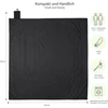 Vaily mini pikniko pledas, paplūdimio pledas - itin plonas lauko pledas, idealus piknikams, stovyklavimui ir žygiams - 160 x 140 cm