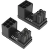 Vaizdo plokštė 2 vnt. 180° kampu Gpu 6-pin adapteris maitinimo jungtis