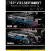 Vaizdo plokštė Ezdiy-fab shield series 8 kontaktų pcie gpu maitinimo adapteris, 180 laipsnių u formos kampinis jungtis, aliuminio dizainas, skirtas standartinio tipo grafikos kortelei, juodas, 2 vnt.