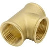 Variants T-jungtis 90° 3/4" vidinis sriegis, žalvaris
