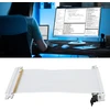 Vbestlife pcie 4.0 x16 riser kabelis, grafikos plokštės 180 laipsnių gpu prailginimo kabelis