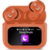 Vekj Bluetooth ausinės, bluetooth 5.4 ausinės su hi-fi stereo, belaidės ausinės su enc mikrofonu, oranžinės