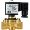 Ventiliatorius Fsa Viton solenoidinis ventilis žalvarinis 1/2 colio 12 V Dc 0-10 bar uždarytas