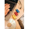 Verbatim Store 'n' Click Usb atmintinė 16gb, Usb 3.2 Gen 1, raudona/mėlyna/geltona