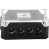 Verteblock, 12 V verte blokas, teigiamo poliaus verte, automobilio jungtis/verte blokas, automobilio arba įžeminimo blokas, saugiklis, automobilio arba maitinimo paskirstymo 1 x 0 Ga į 4 x 4 Ga išvesties skirstytuvas
