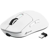 Vgn Gamepower x Attack Shark X3 Superlight belaidė žaidimų pelė, 49g itin lengva pelė, 26000dpi, Pixart Paw3395, 2.4g/bt/laidinis, Ptfe kojelės, iki 200 valandų baterija, G502, Pc/XBOX/ps/mac, balta
