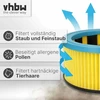 Vhbw klostuotas filtras, suderinamas su metabo as 1200, as 20 l, asa 1201, asa 1202, asa 32 l šlapio ir sauso valymo dulkių siurblio filtru, kasetinis filtras