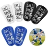 Vicbou 6 vnt. mini futbolo blauzdų apsaugos, 10 x 6 cm vaikiškos futbolo blauzdų apsaugos suaugusiems, smūgiams atsparios anti-susidūrimo kojų apsaugos, sportinės futbolo blauzdų apsaugos, futbolo apsaugos priedai