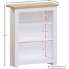 Vida Designs biuro lentynos, mdf plokštė ir melamino lukštas, baltos spalvos, standartinės, 3 pakopų