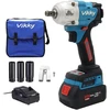 Vikky Bl500 20 V akumuliatorinis smūginis veržliasukis, 500 Nm sukimo momentas, keturi režimai, bešepetėlis variklis, led lemputė, 20 V 4.2 Ah akumuliatorius, 0-2400 aps/min, M12-m26 varžtams, 1.1kg, vienerių metų garantija